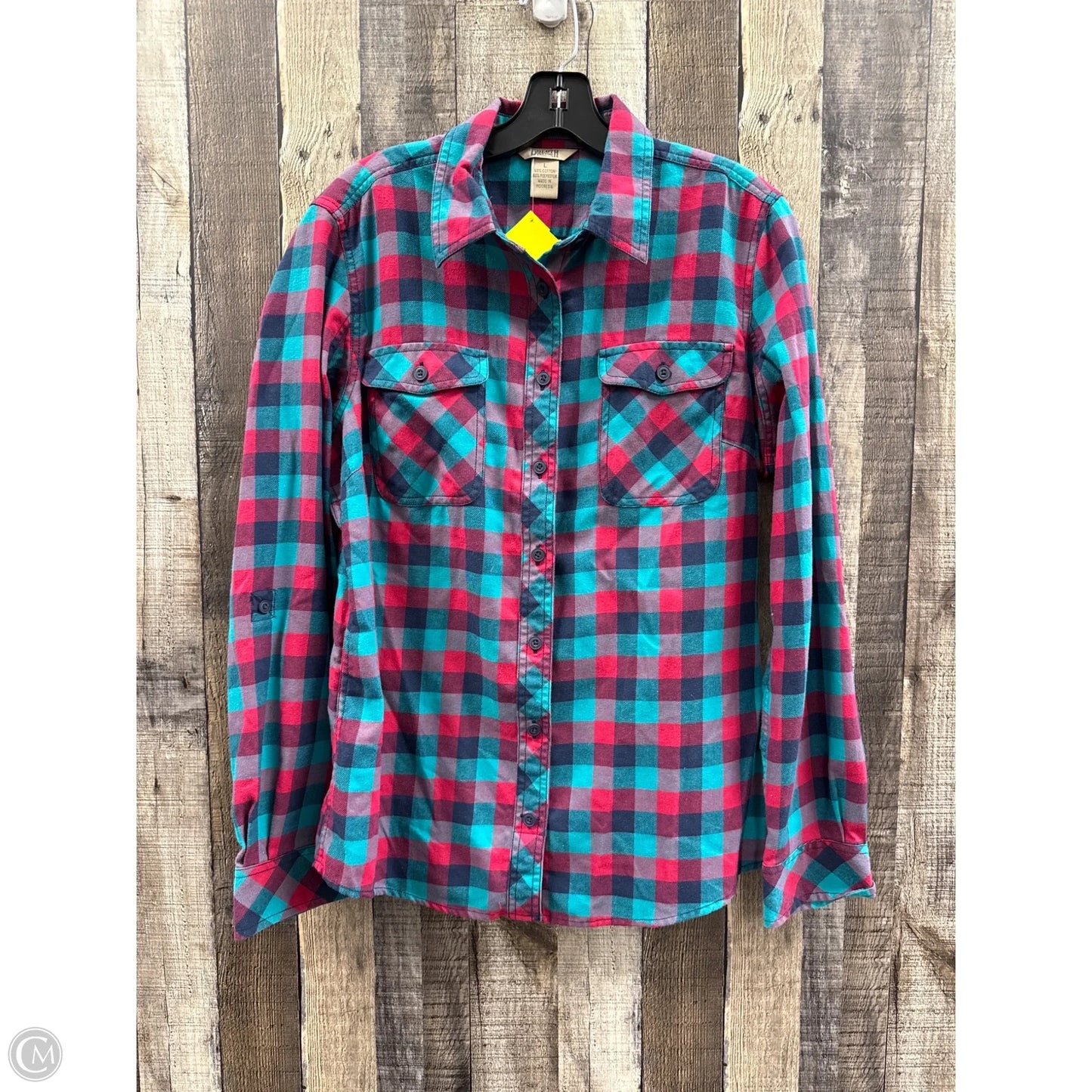 Top Long Sleeve By Duluth Trading In Multi-colored, Size: L