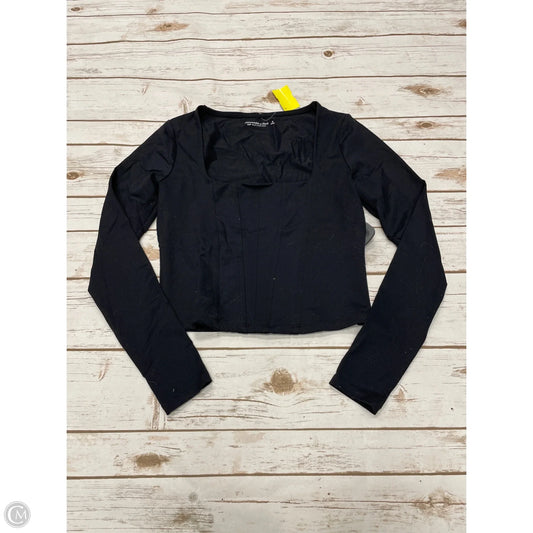 Top Long Sleeve By Abercrombie And Fitch In Black, Size: S