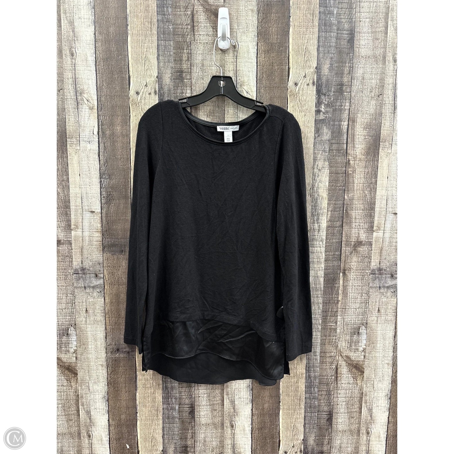 Top Long Sleeve By White House Black Market In Black, Size: S