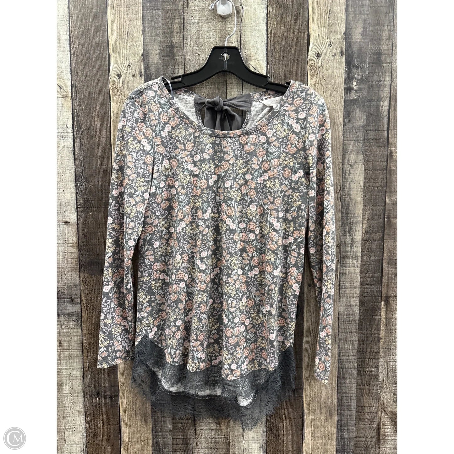 Top Long Sleeve By Lc Lauren Conrad In Floral Print, Size: Xs