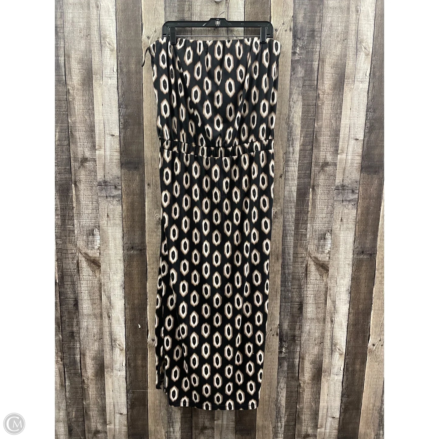 Dress Casual Maxi By Attention In Black & Brown, Size: Xl