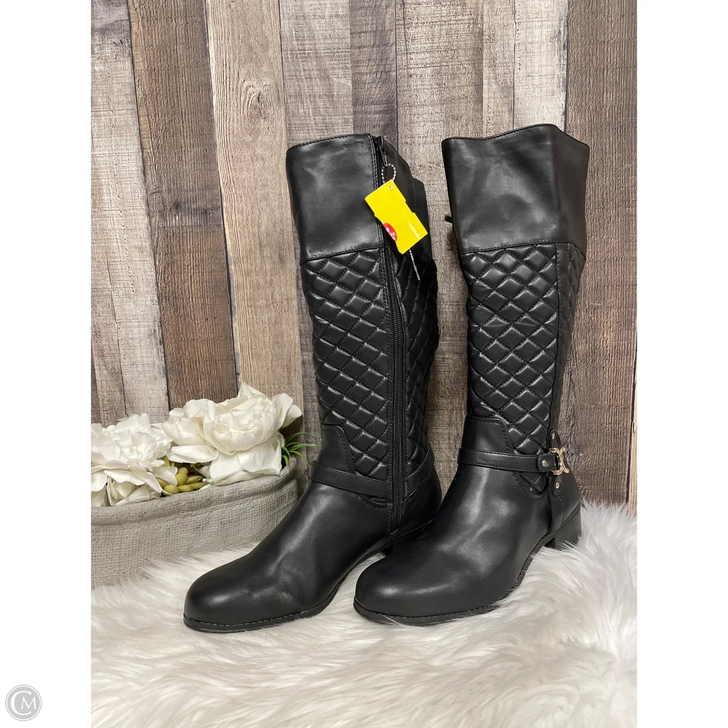 Boots Knee Heels By Charter Club In Black, Size: 8.5