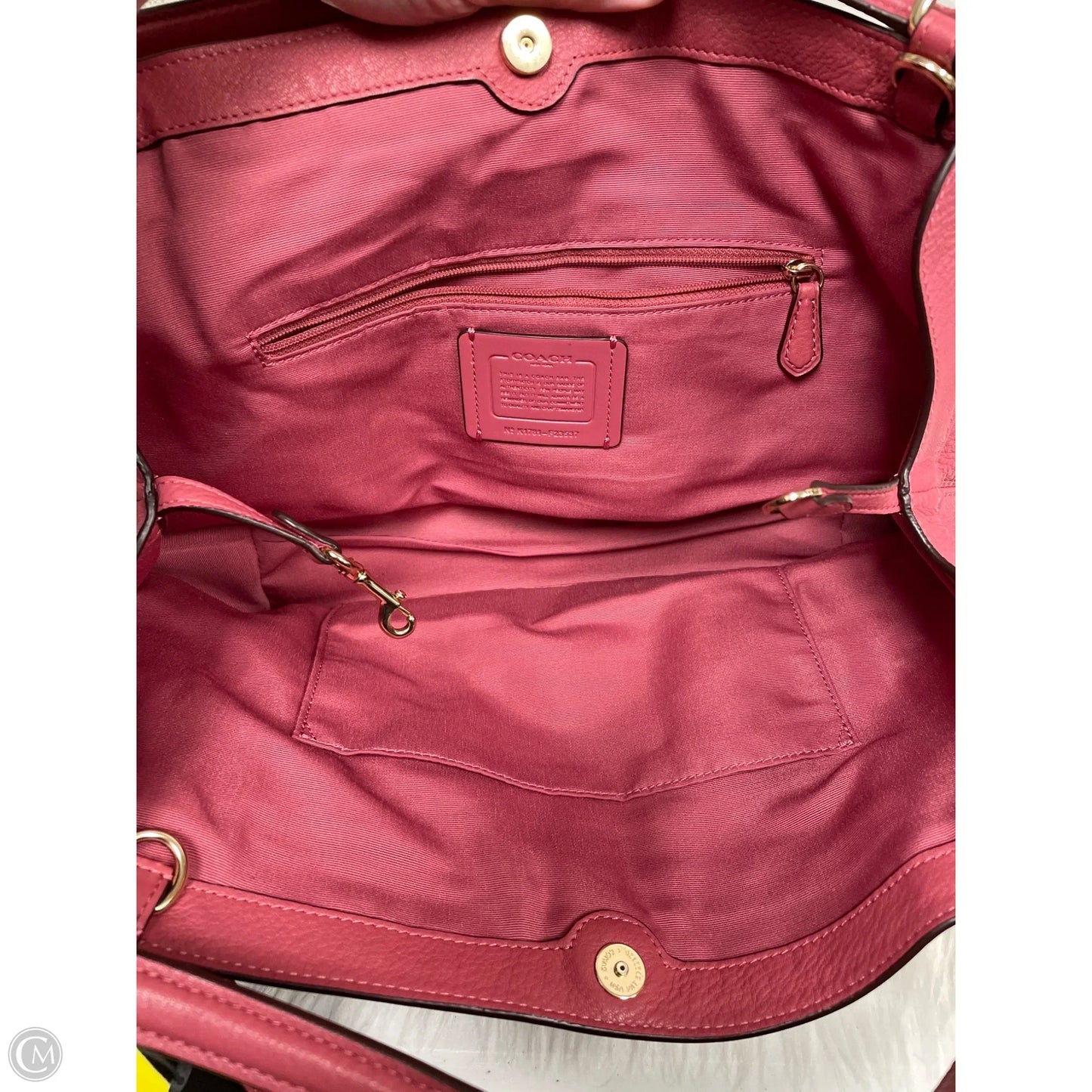 Handbag Designer By Coach, Size: Medium