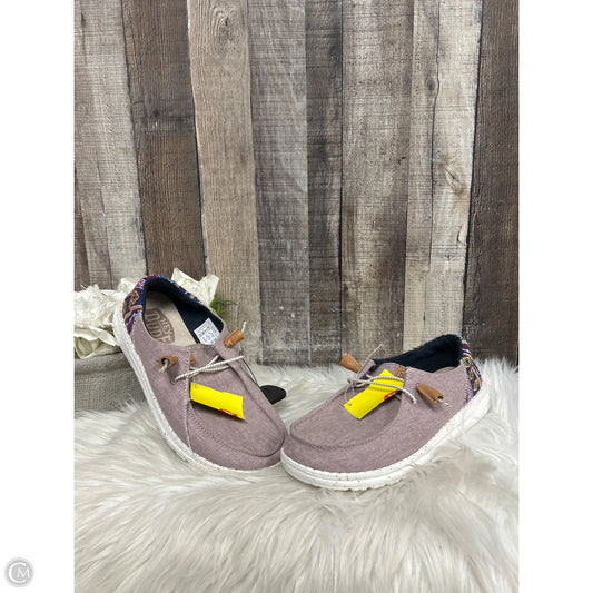 Shoes Flats By Hey Dude In Pink, Size: 7