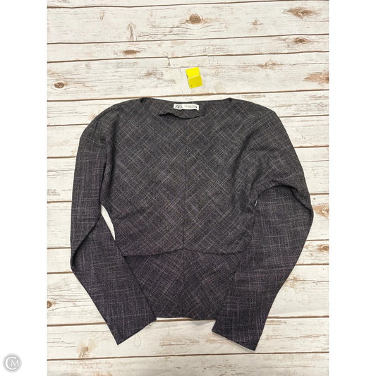 Top Long Sleeve By Zara In Black, Size: Xs