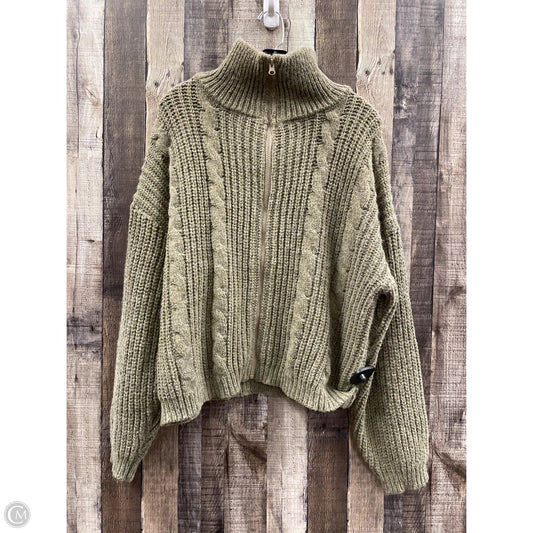 Sweater Cardigan By Cme In Green, Size: Xl