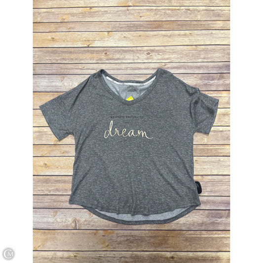 Top Short Sleeve By Danskin In Grey, Size: Xl
