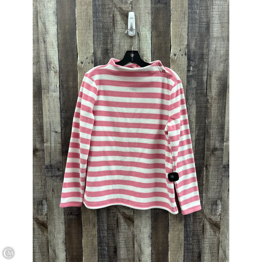 Top Long Sleeve By Talbots In Striped Pattern, Size: M
