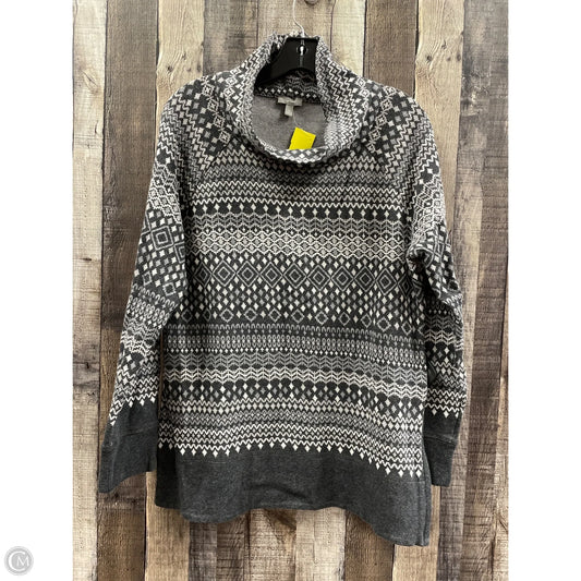 Top Long Sleeve By Talbots In Grey, Size: M