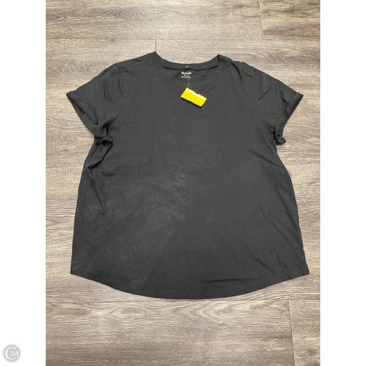 Top Short Sleeve By Madewell In Black, Size: L