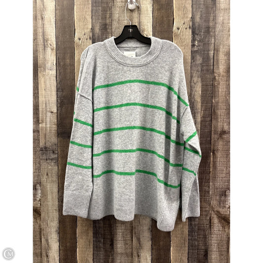 Sweater By Aerie In Green & Grey, Size: M
