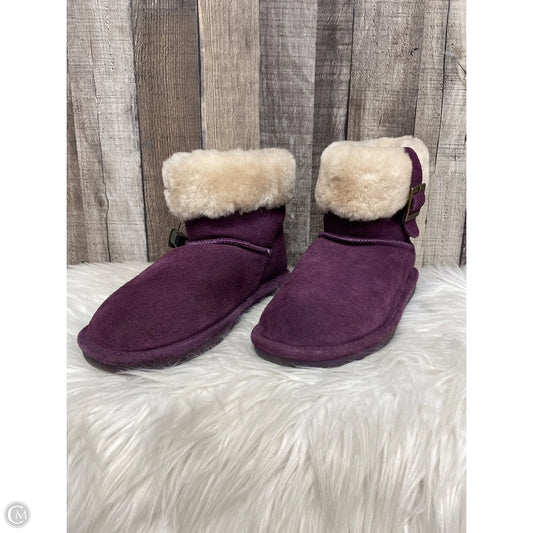 Boots Ankle Flats By Bearpaw In Purple, Size: 7