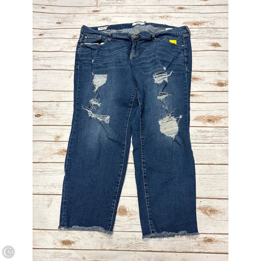 Jeans Boyfriend By Torrid In Blue Denim, Size: 24