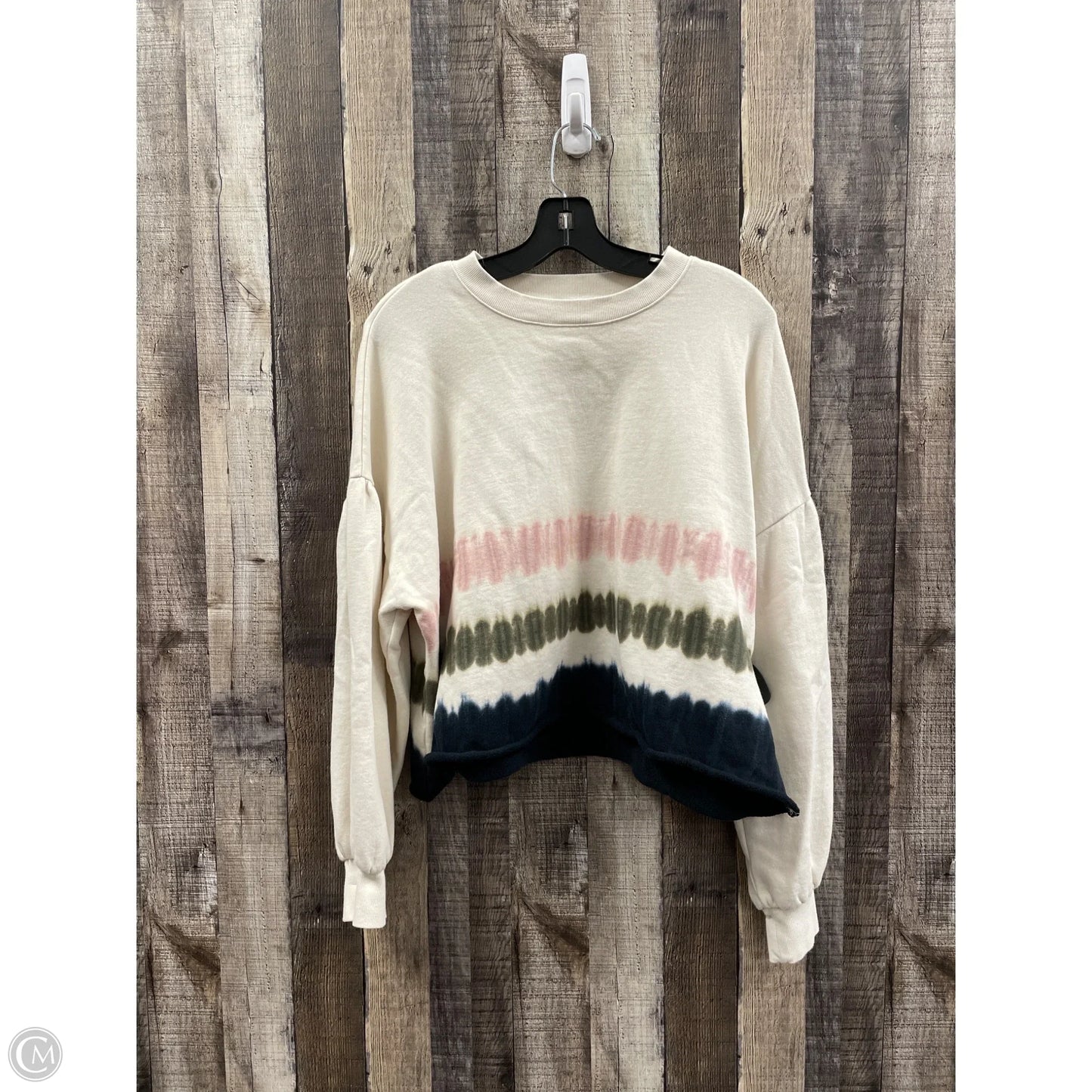 Sweatshirt Crewneck By Z Supply In Cream, Size: L