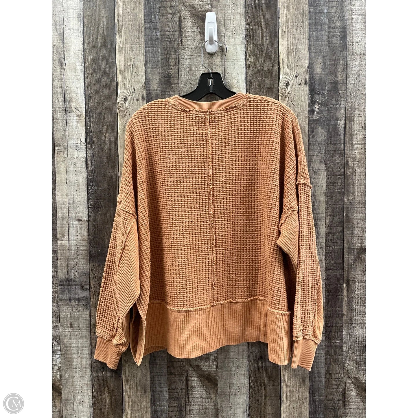 Sweatshirt Collar By American Eagle In Orange, Size: Xs