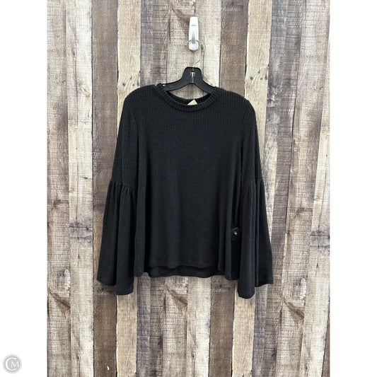 Top Long Sleeve By Allison Joy In Black, Size: S