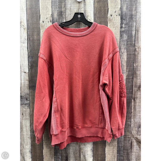 Sweatshirt Crewneck By Aerie In Red, Size: S
