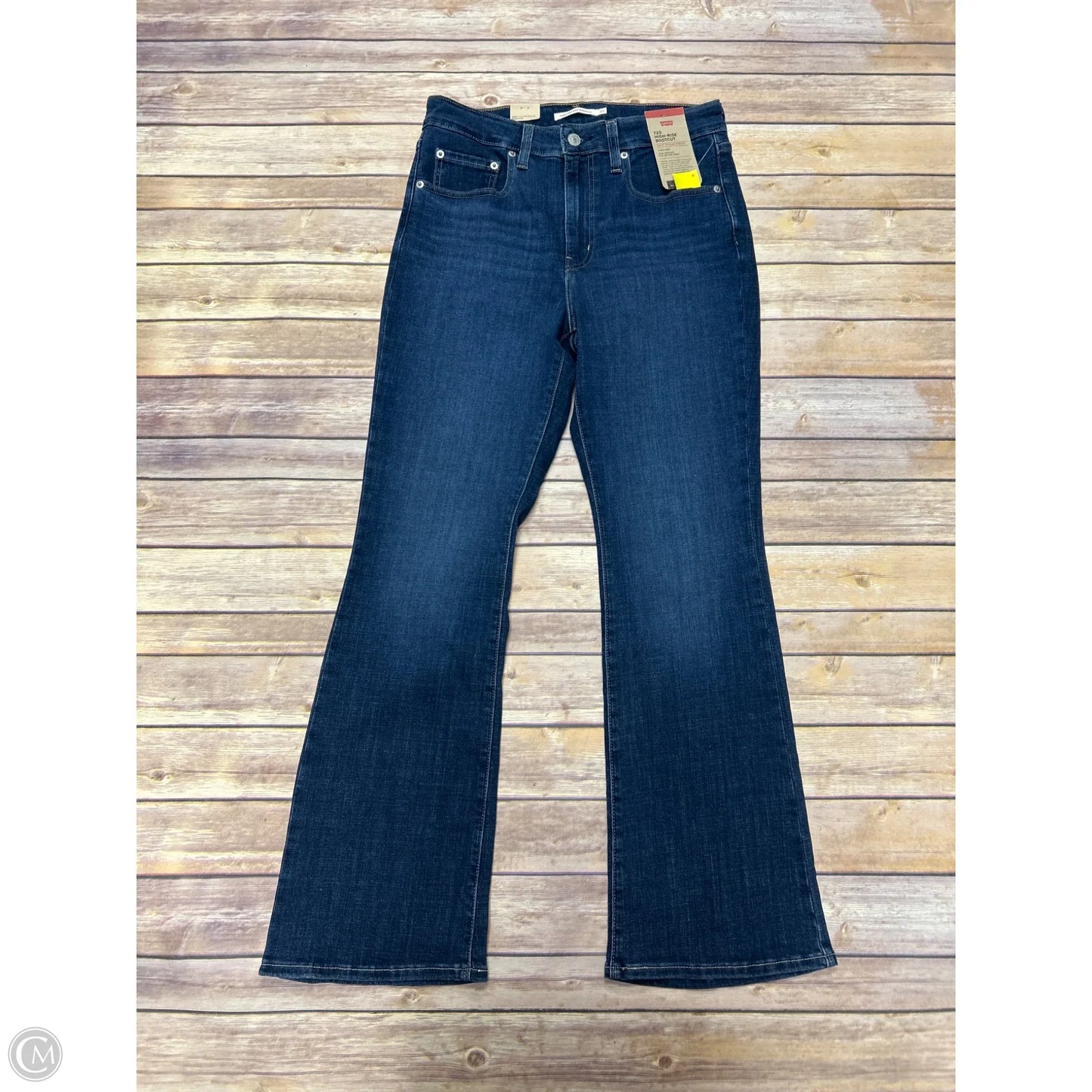 Jeans Boot Cut By Levis In Blue Denim, Size: 10