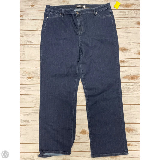 Jeans Straight By Buffalo David Bitton In Blue Denim, Size: 18