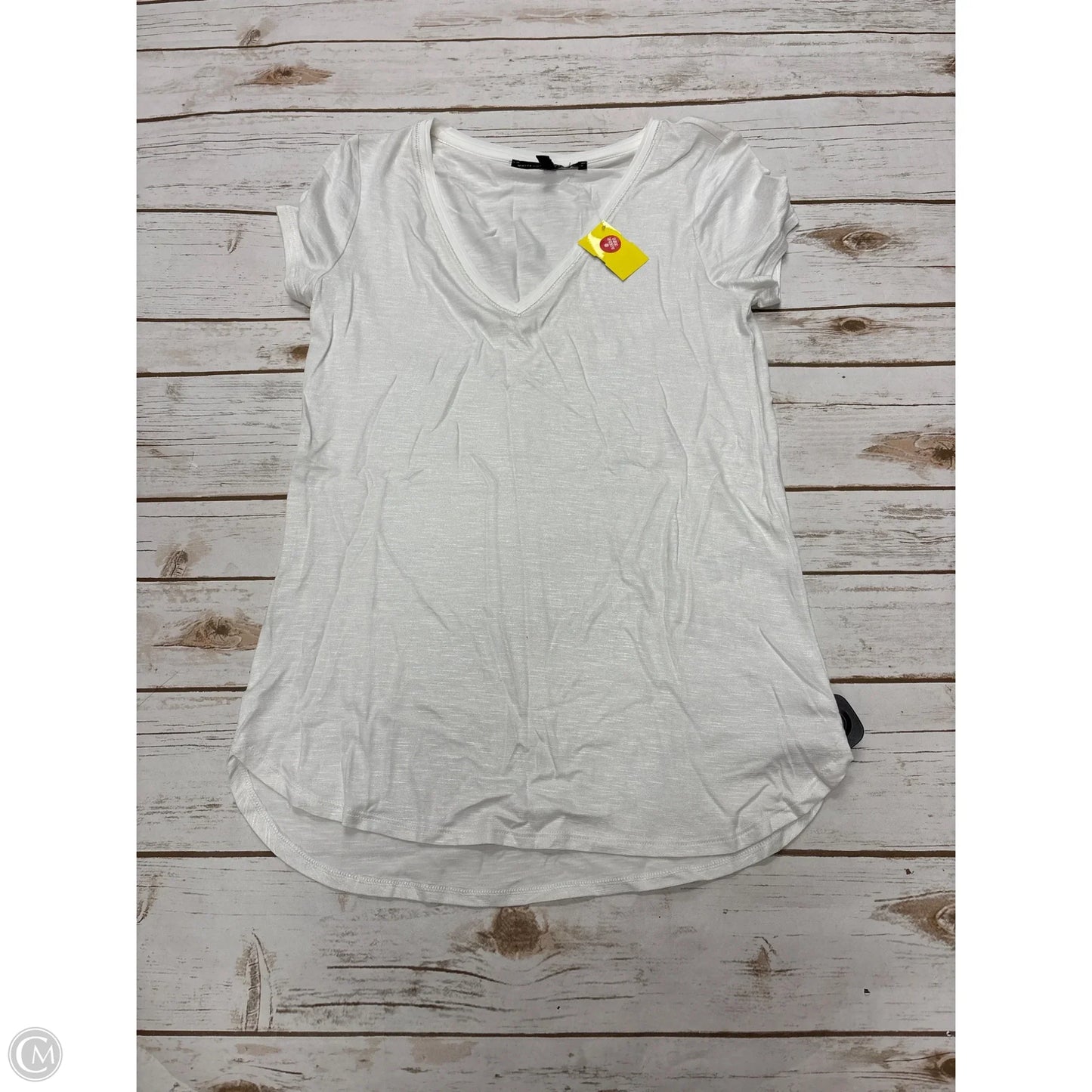 Top Short Sleeve By White House Black Market In White, Size: Xs