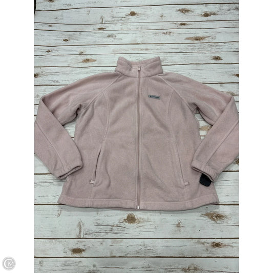 Jacket Fleece By Columbia In Pink, Size: Xl