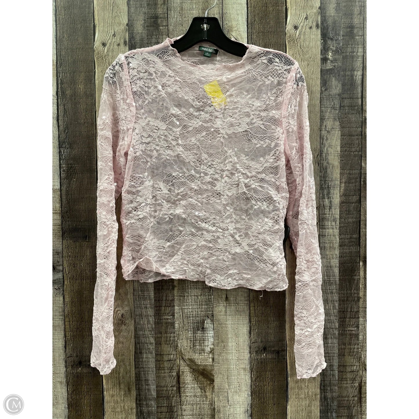Top Long Sleeve By Wild Fable In Pink, Size: M