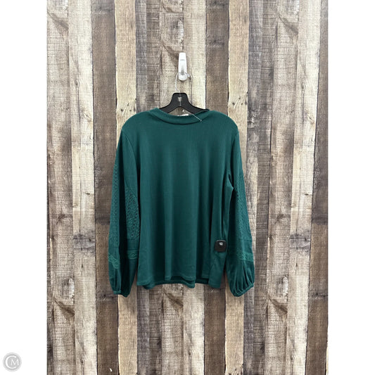 Top Long Sleeve By Maurices In Green, Size: Xl