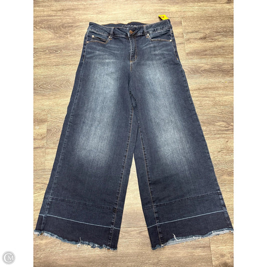 Jeans Wide Leg By Tahari In Blue Denim, Size: 12