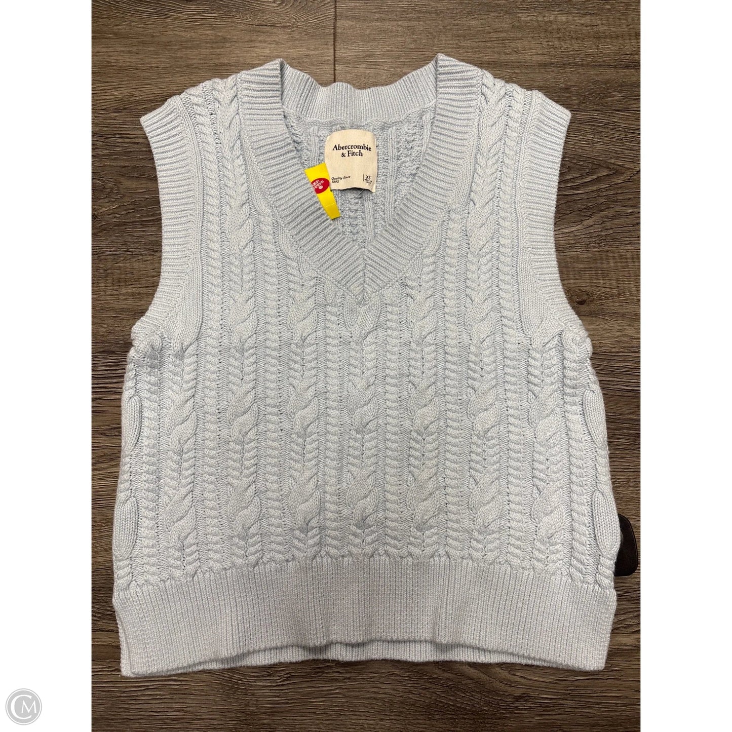 Vest Sweater By Abercrombie And Fitch In Blue, Size: Xs