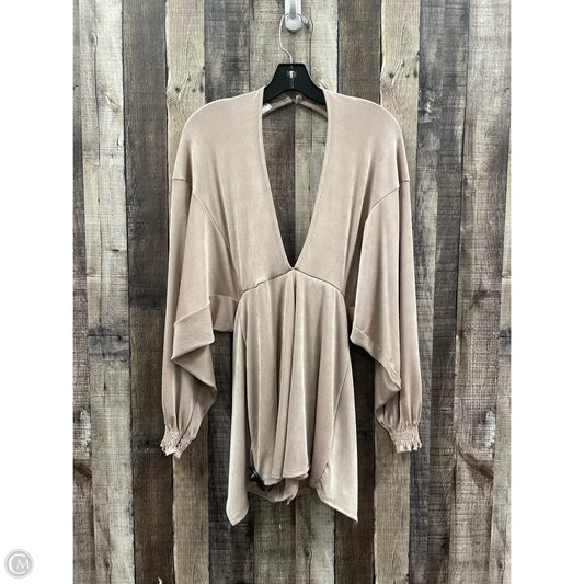 Romper By By Together In Tan, Size: M