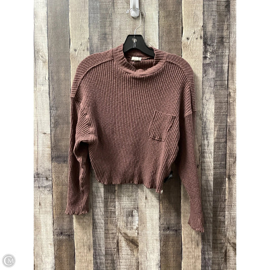 Top Long Sleeve By Billabong In Brown, Size: S