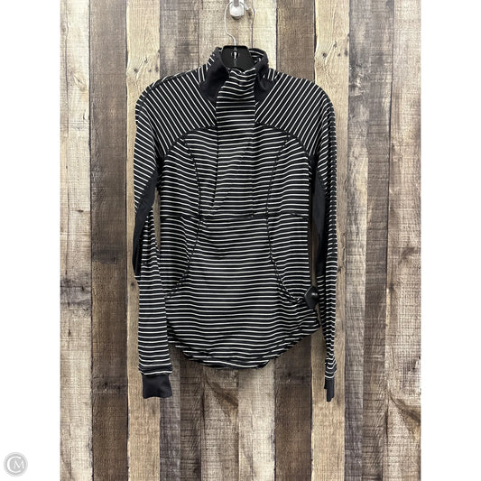 Athletic Jacket By Lululemon In Black & White, Size: 6
