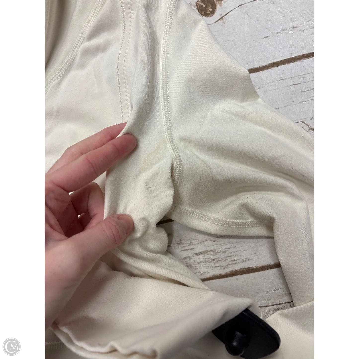 Athletic Jacket By Lululemon In Beige, Size: 4