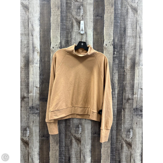 Top Long Sleeve By Kyodan In Brown, Size: M