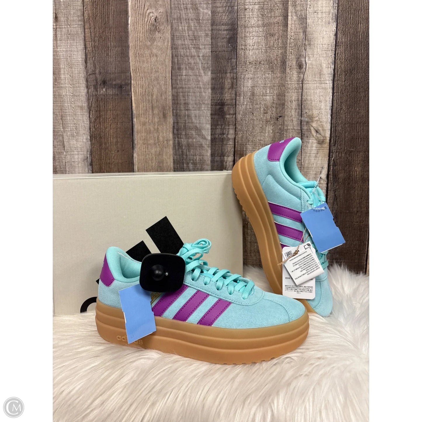 Shoes Athletic By Adidas In Green & Pink, Size: 5.5