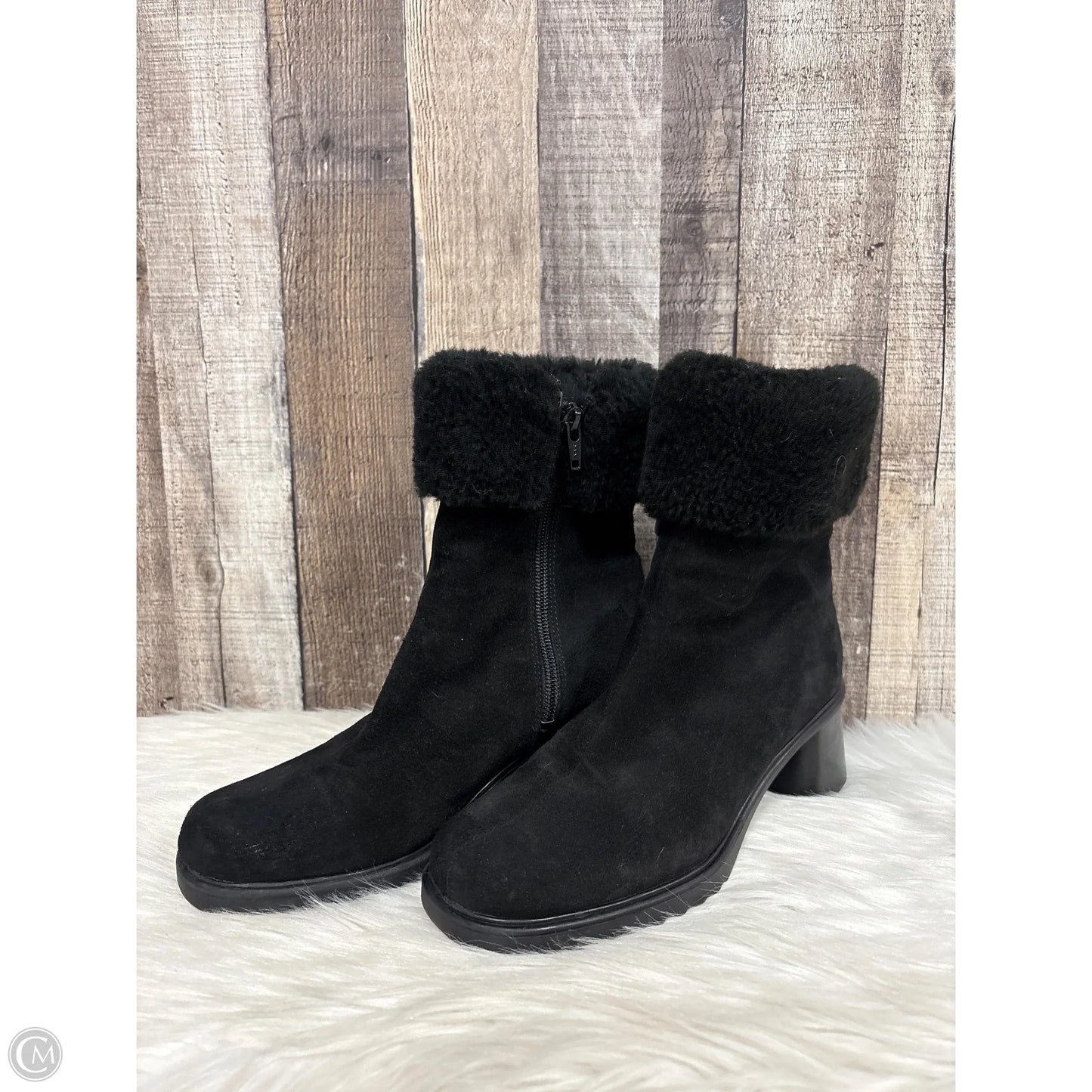 Boots Ankle Heels By Cme In Black, Size: 7