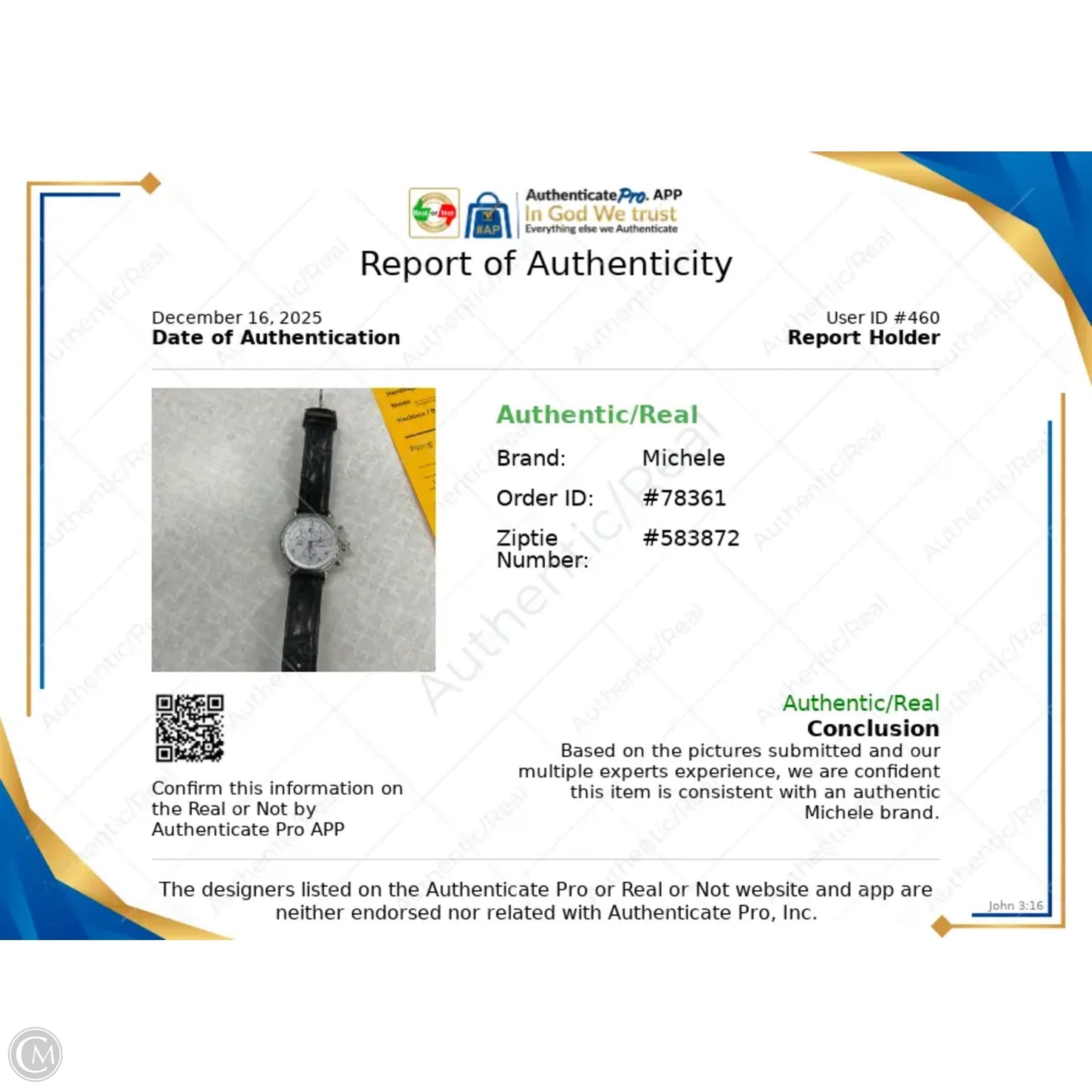 Watch Luxury Designer By Michele