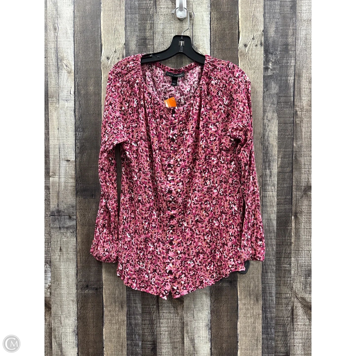 Top Long Sleeve By Lane Bryant In Pink, Size: Xl