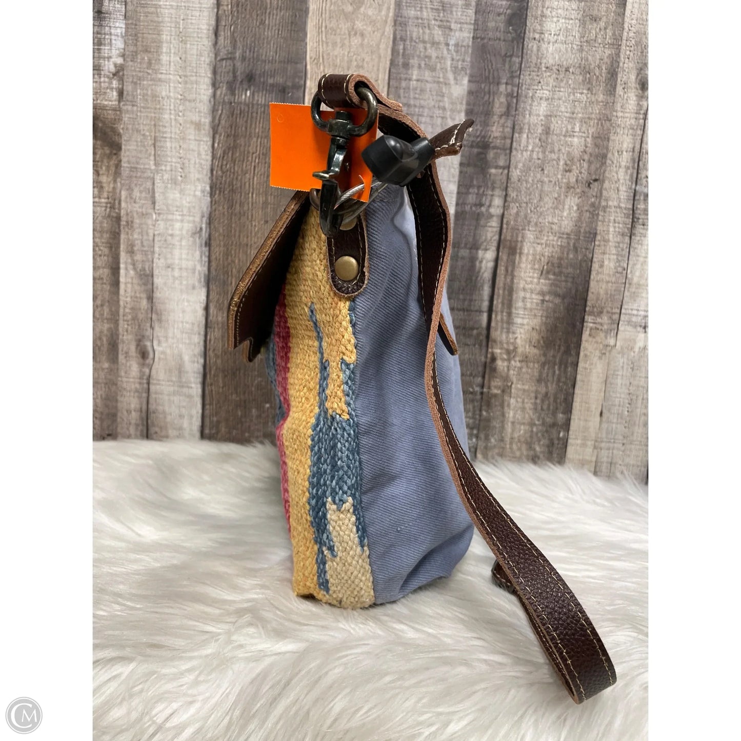 Crossbody Leather By Myra, Size: Large
