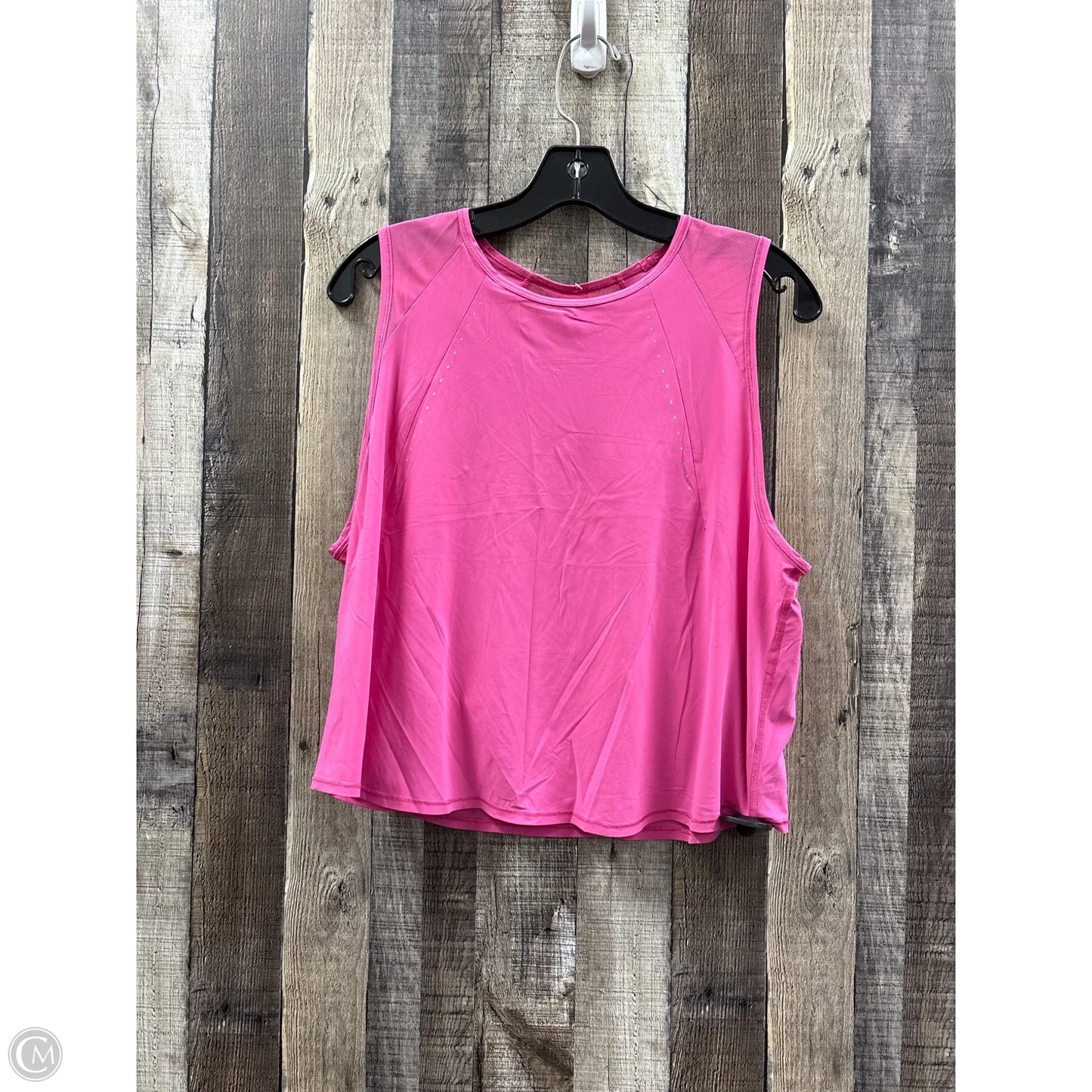 Athletic Tank Top By Lululemon In Pink, Size: Xl