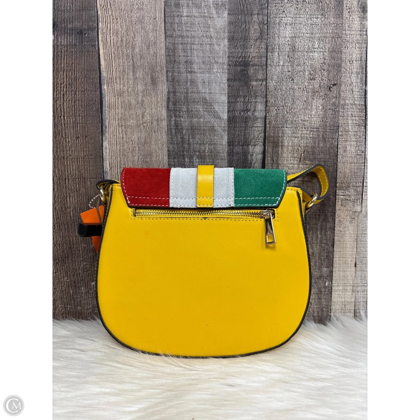 Crossbody Leather By Clothes Mentor, Size: Medium