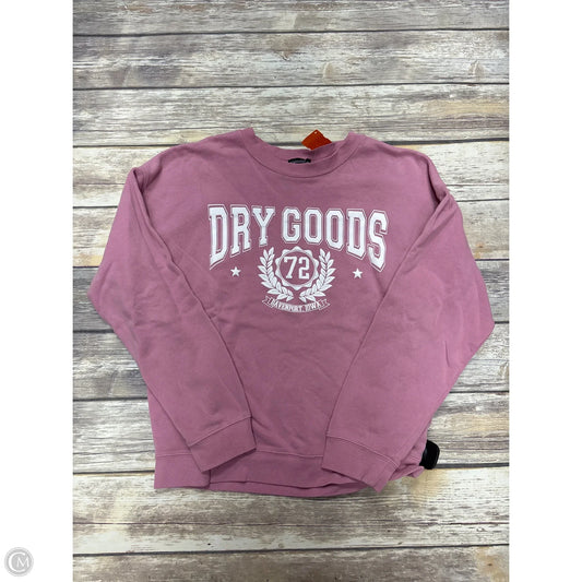 Sweatshirt Crewneck By Originality In Pink, Size: S