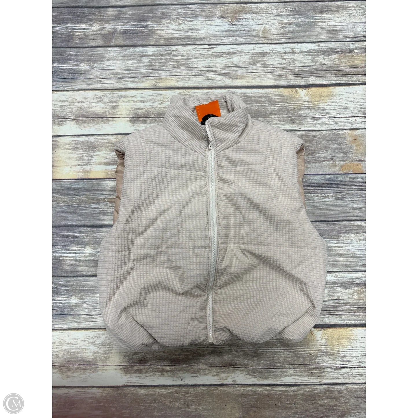 Vest Puffer & Quilted By Shein In Beige, Size: L