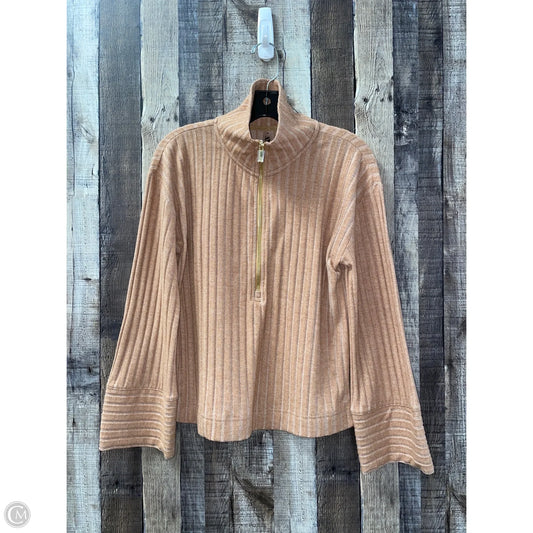 Sweatshirt Collar By Lou And Grey In Tan, Size: M