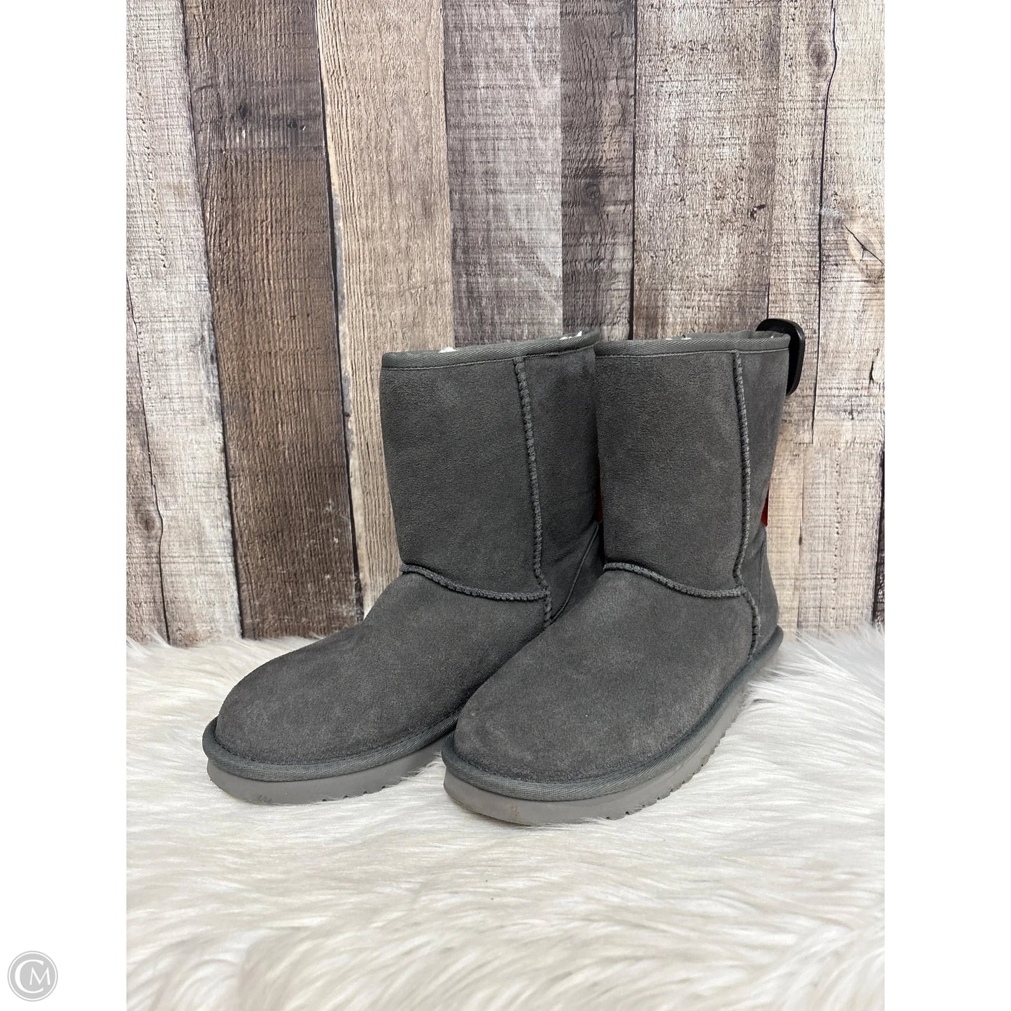 Boots Ankle Flats By Koolaburra By Ugg In Grey, Size: 6