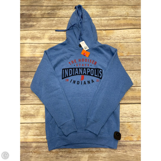 Sweatshirt Hoodie By Cme In Blue, Size: S