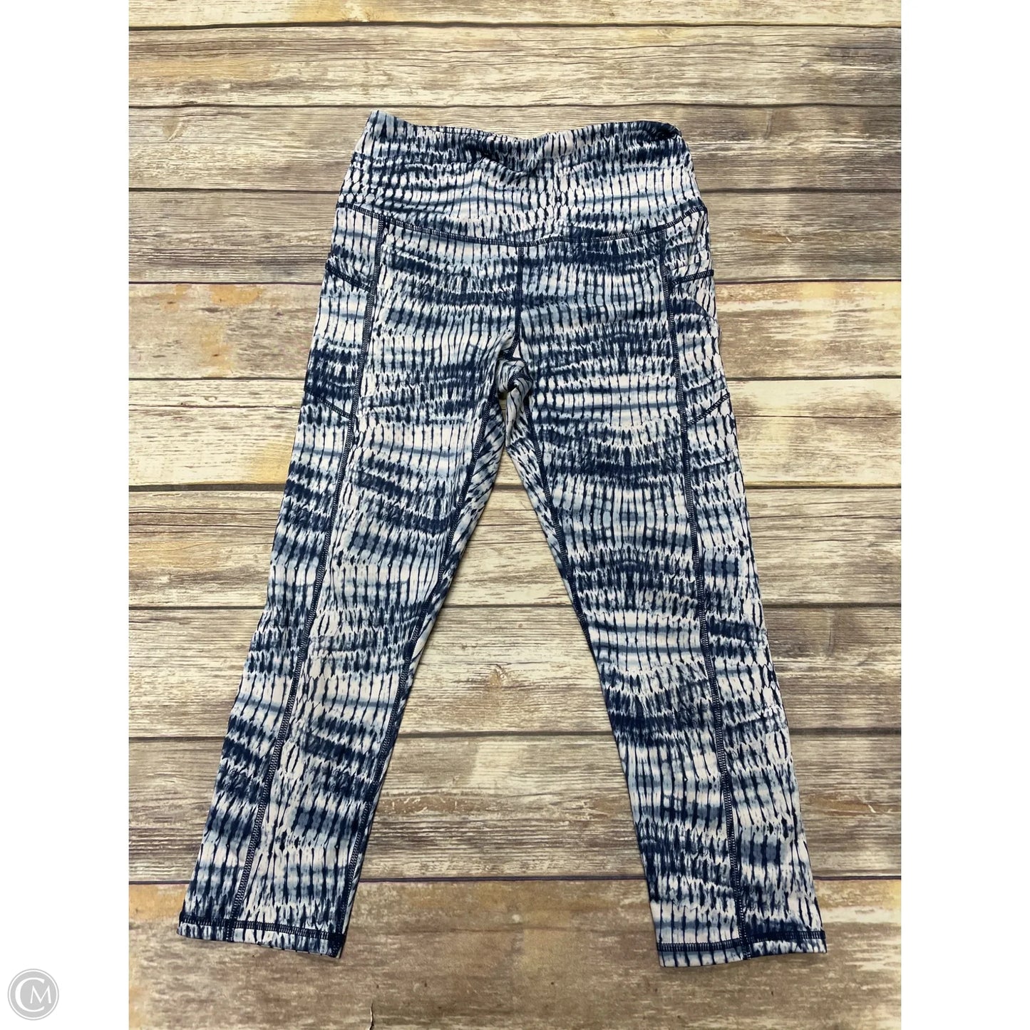 Athletic Leggings By Gaiam In Blue, Size: M