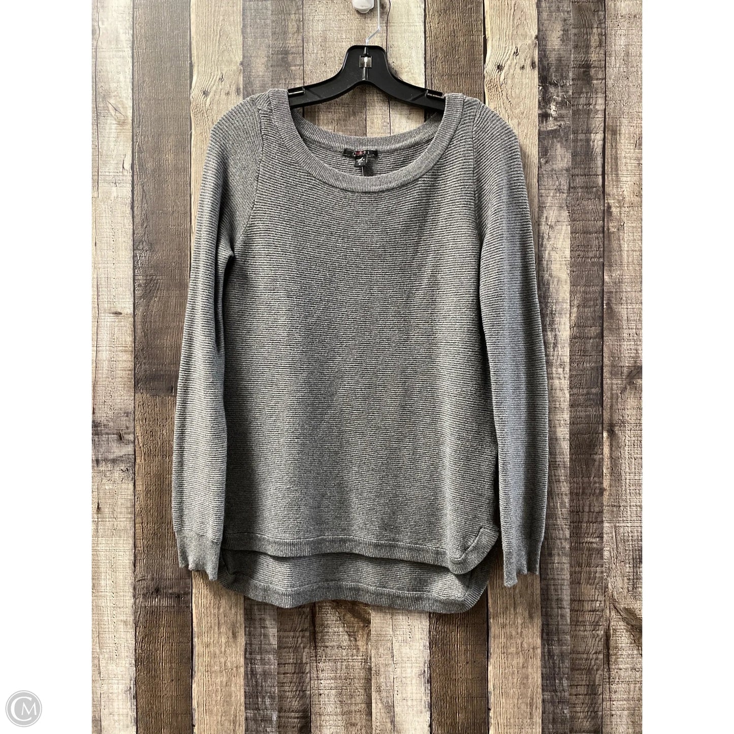 Top Long Sleeve By Cyrus In Grey, Size: S