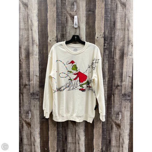 Sweatshirt Crewneck By Cme In Cream, Size: M