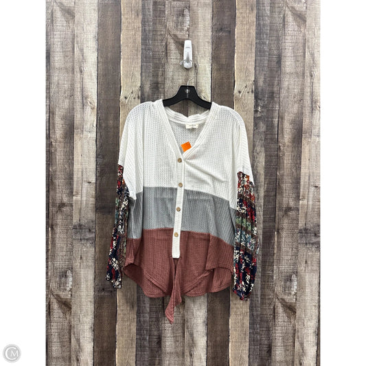 Top Long Sleeve By Umgee In Multi-colored, Size: L